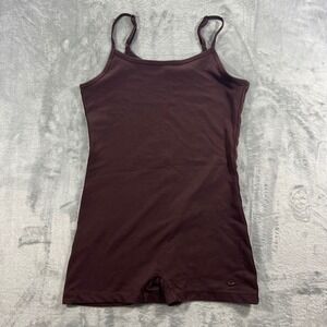Nike Sportswear Essential Romper Womens Medium Brown FQ7929-227 Active Wear